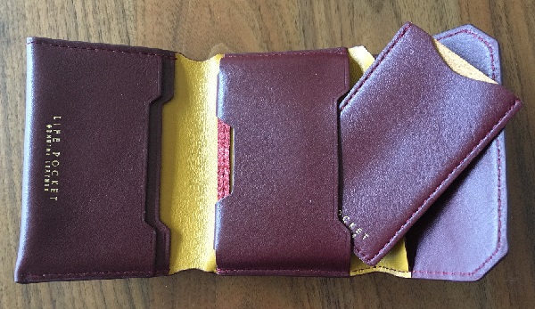 LIFE POCKET（ライフポケット）のミニ財布のマルチレザーリーブ