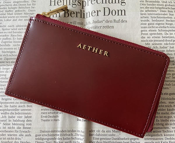 エーテルのミニ財布、コードバン「ディアマン」フラグメントケース