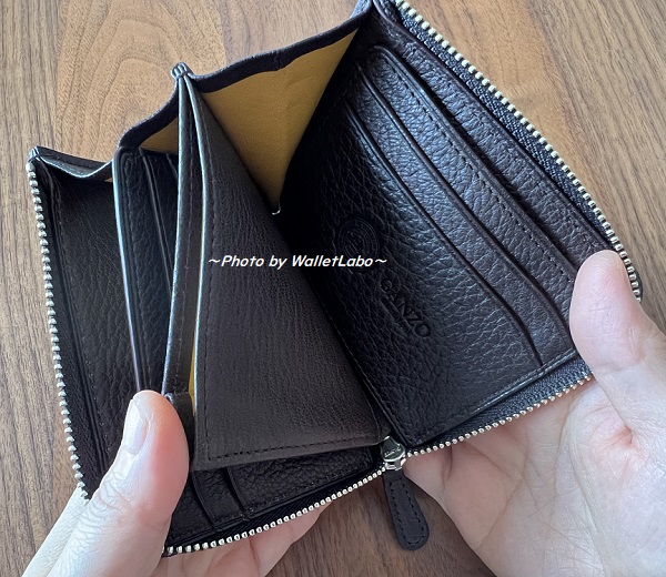 CERVO2 (チェルボ2) Lファスナー二つ折り財布のカードポケット