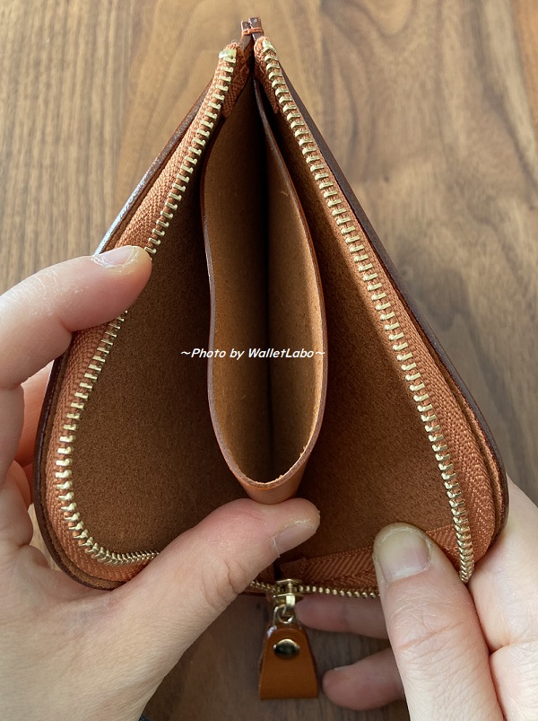 土屋鞄のミニ財布『ナチューラ ヌメ革 Lファスナー』